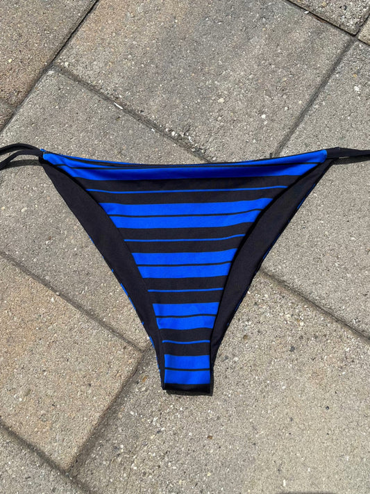 royal & black Charlie Brown bikini bottom