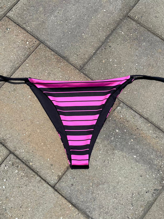 hot pink & black charlie brown bikini bottom