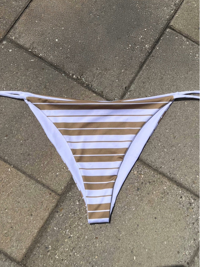 white & tan Charlie Brown bikini bottom