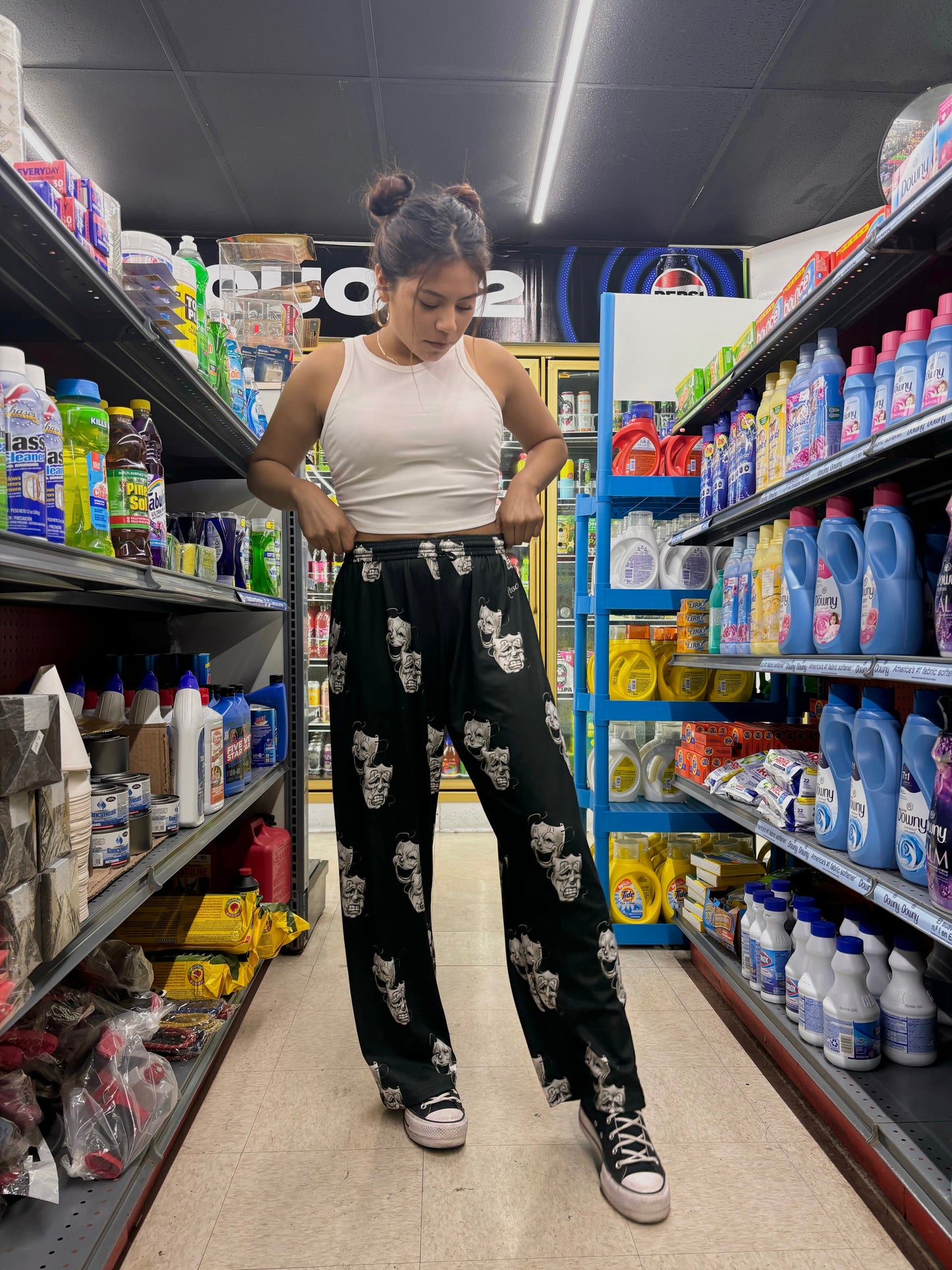 smile now, cry later pajama pants