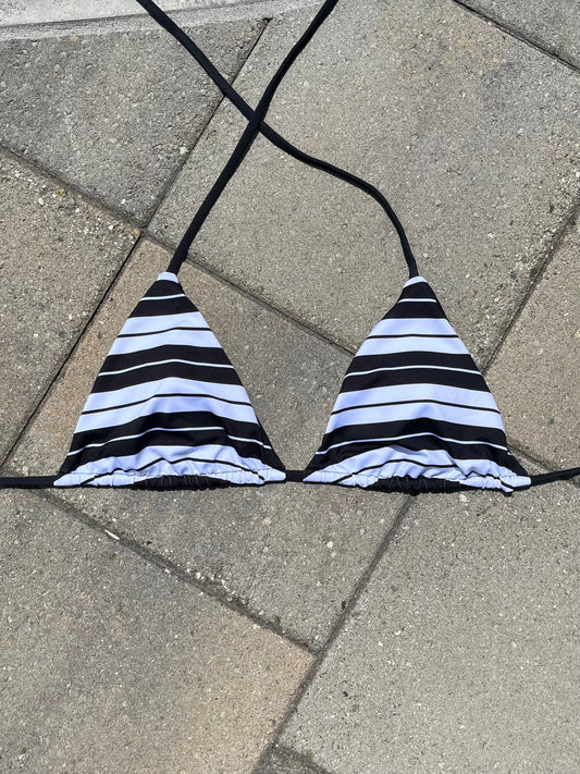 black & white Charlie Brown bikini top