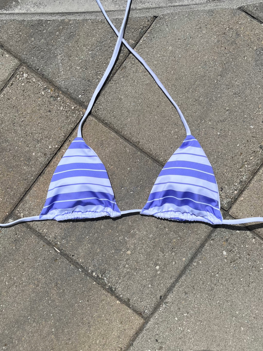purple & white Charlie Brown bikini top