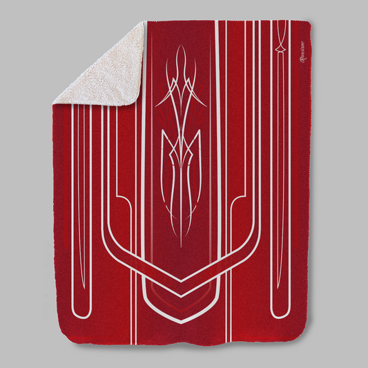 SHERPA red lowrider hood blanket