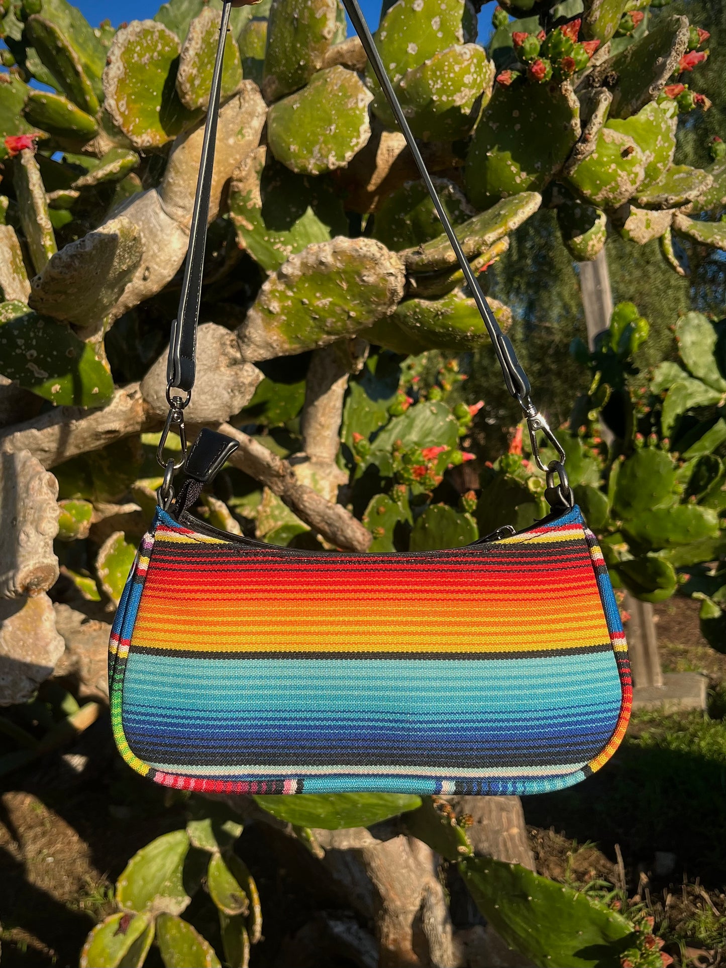 multicolor serape bag