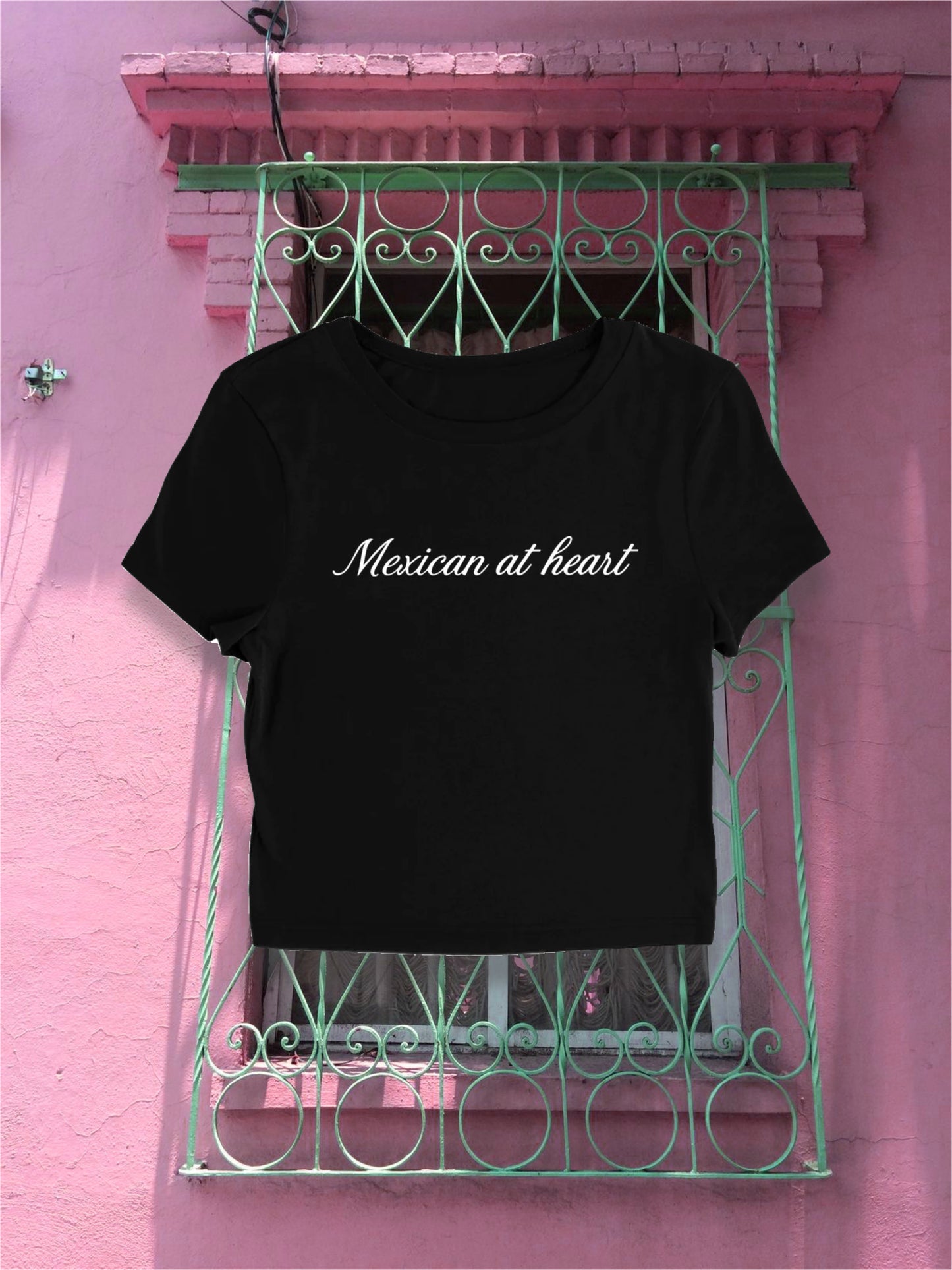 Mexican at heart baby tee
