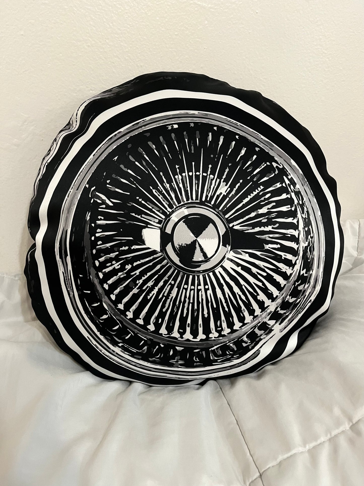 lowrider wheel pillow