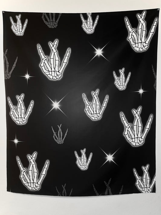 Westside skeleton hands backdrop