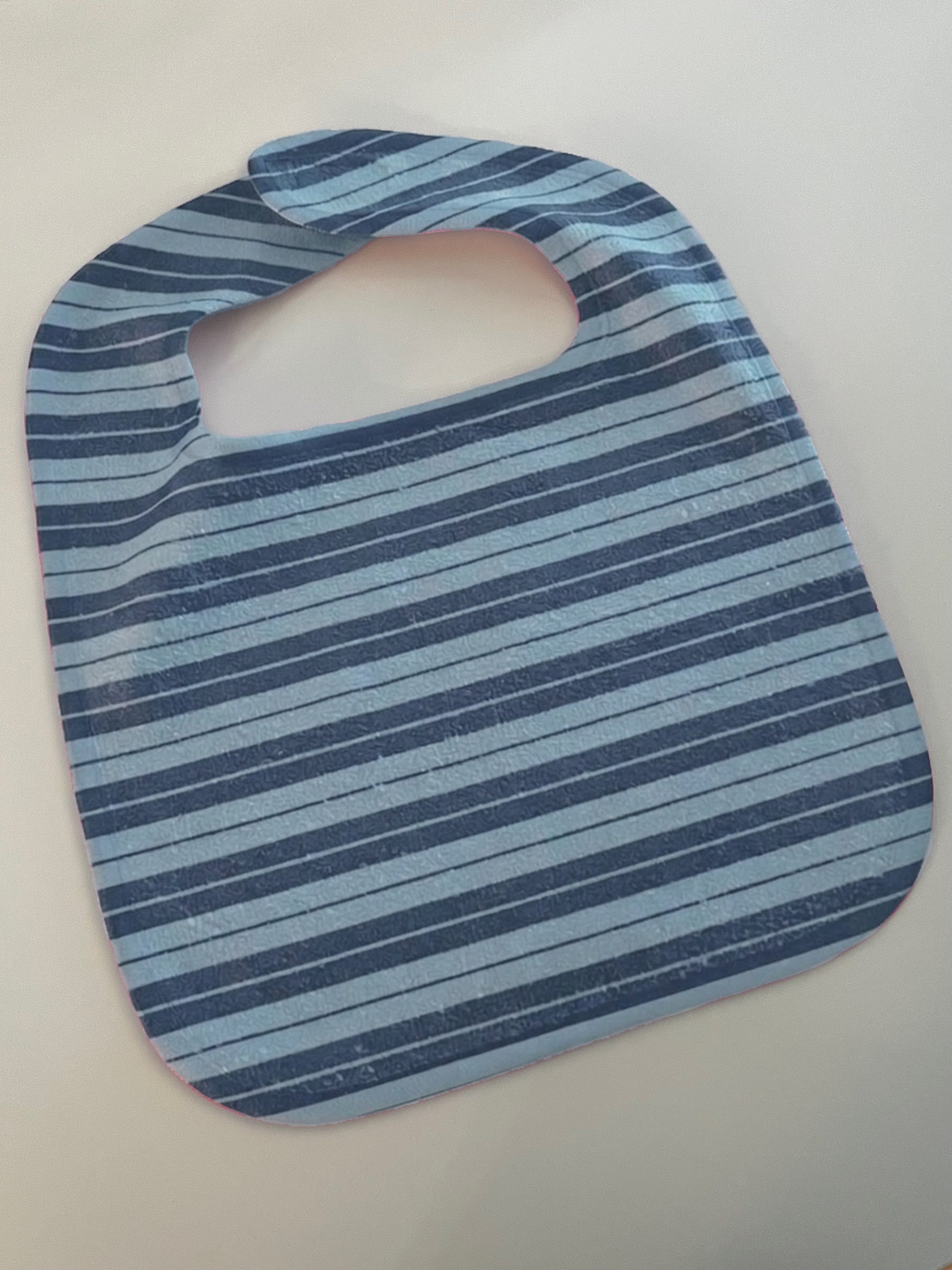 blue charlie brown baby bib